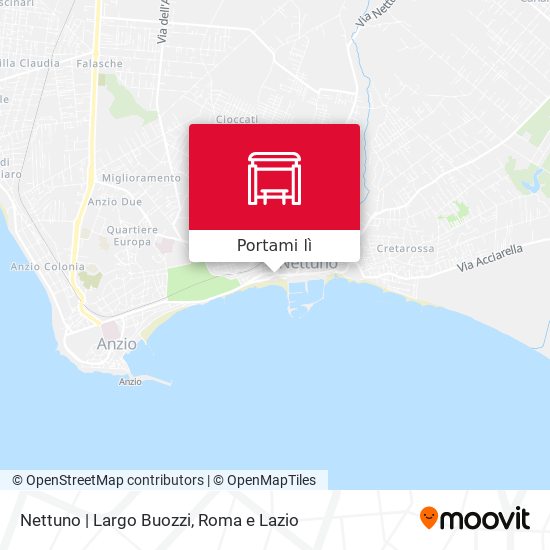 Mappa Nettuno | Largo Buozzi