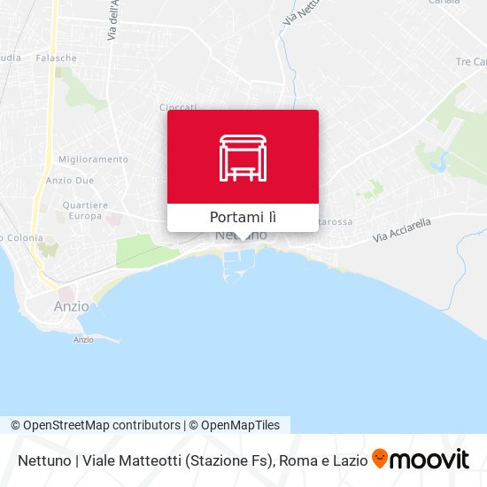 Mappa Nettuno | Viale Matteotti (Stazione Fs)