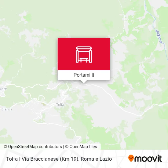 Mappa Tolfa | Via Braccianese (Km 19)