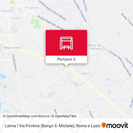 Mappa Latina | Via Pontina (Borgo S. Michele)