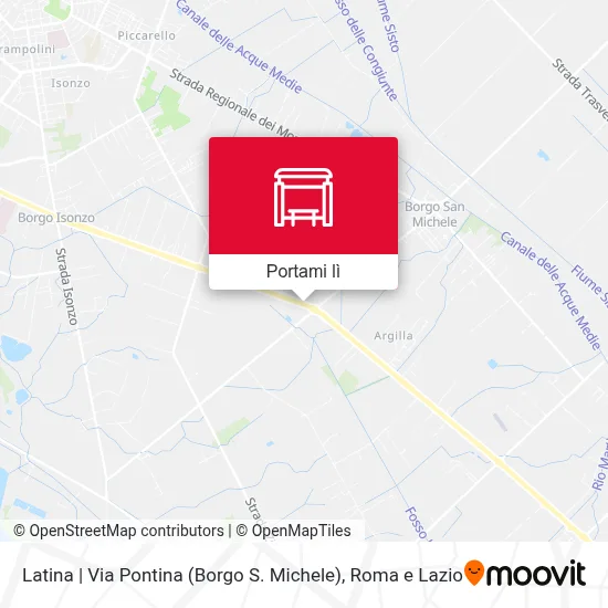 Mappa Latina | Via Pontina (Borgo S. Michele)