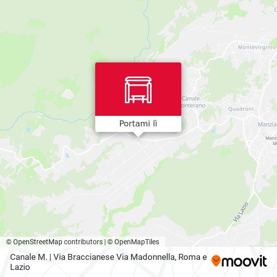 Mappa Canale M. | Via Braccianese Via Madonnella