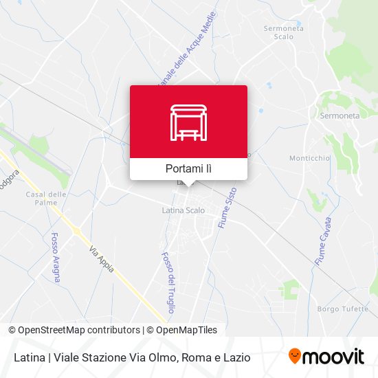 Mappa Latina | Viale Stazione Via Olmo