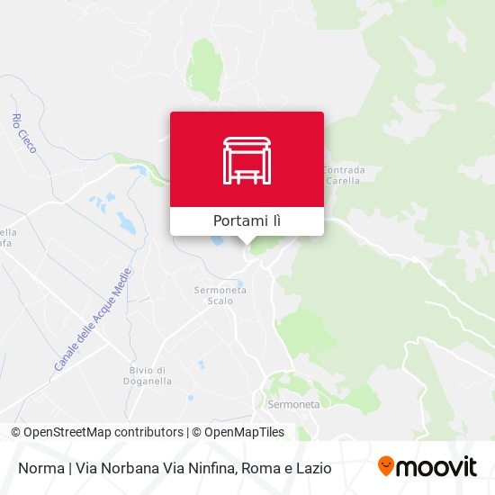 Mappa Norma | Via Norbana Via Ninfina