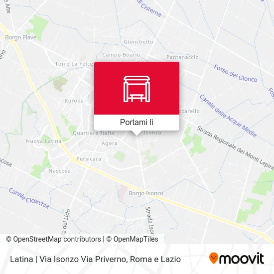 Mappa Latina | Via Isonzo Via Priverno