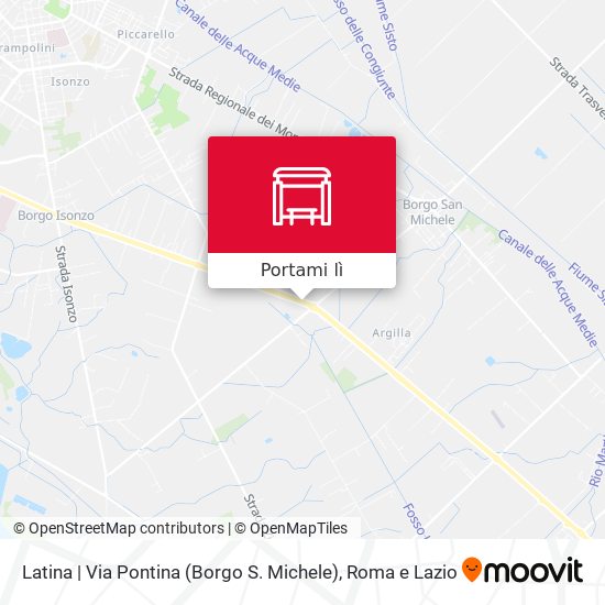 Mappa Latina | Via Pontina (Borgo S. Michele)