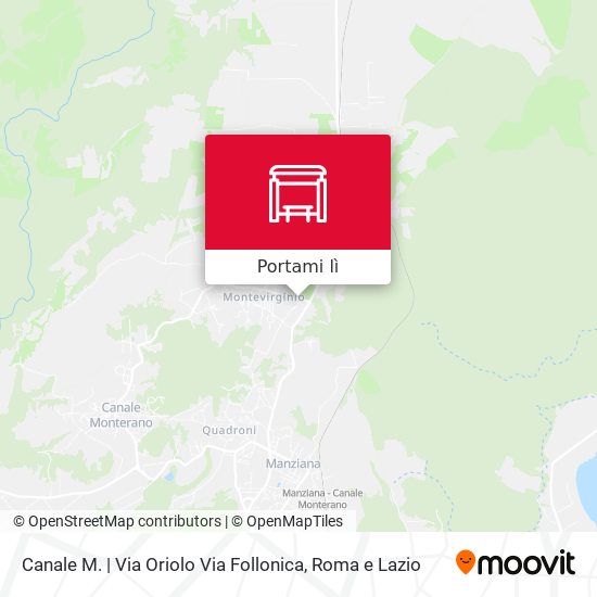 Mappa Canale M. | Via Oriolo Via Follonica
