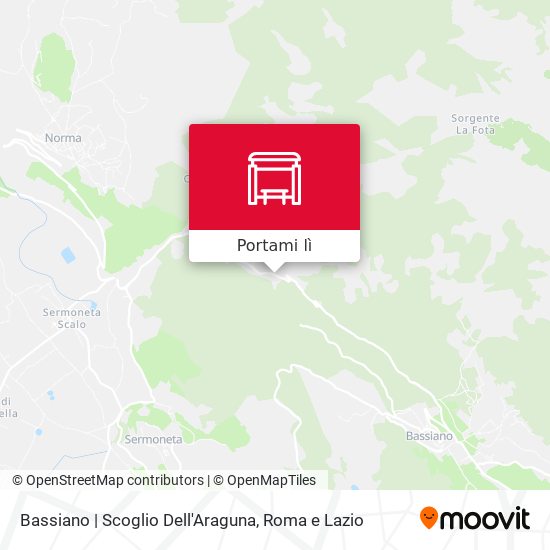 Mappa Bassiano | Scoglio Dell'Araguna