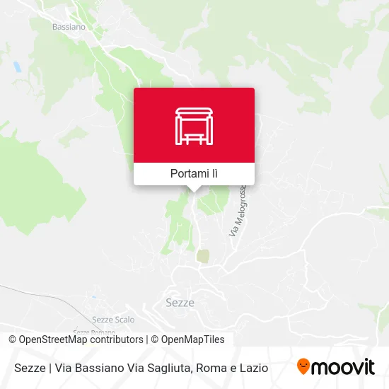 Mappa Sezze | Via Bassiano Via Sagliuta