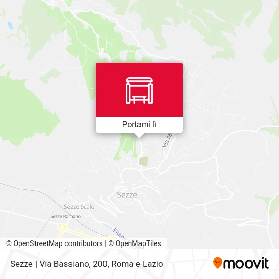 Mappa Sezze | Via Bassiano, 200