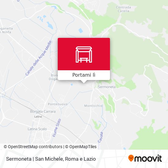 Mappa Sermoneta | San Michele