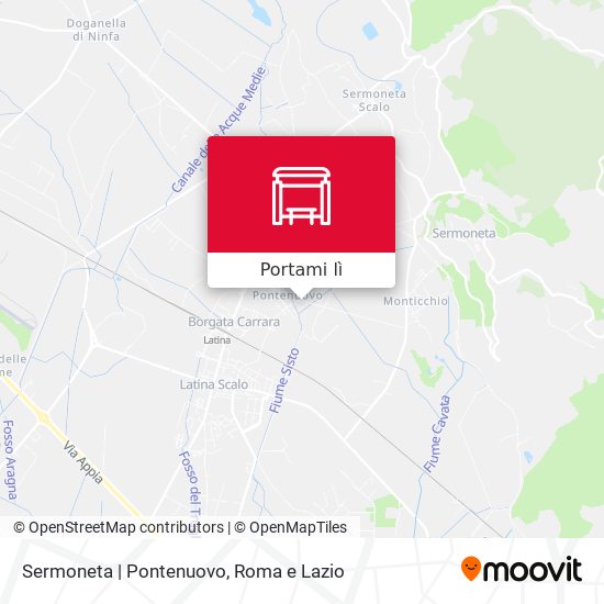 Mappa Sermoneta | Pontenuovo
