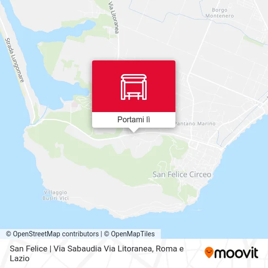 Mappa San Felice | Via Sabaudia Via Litoranea