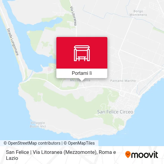 Mappa San Felice | Via Litoranea (Mezzomonte)