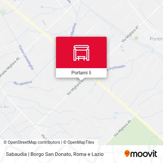 Mappa Sabaudia | Borgo San Donato