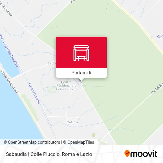 Mappa Sabaudia | Colle Piuccio