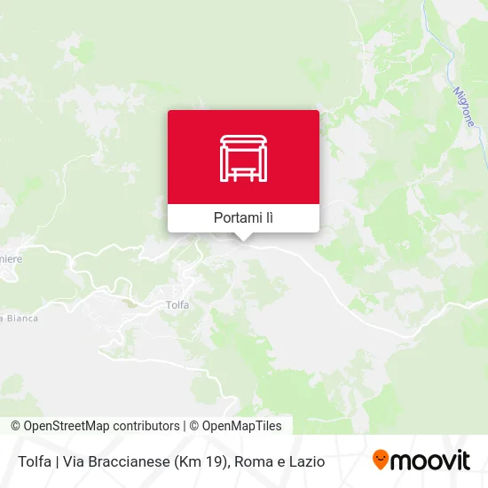 Mappa Tolfa | Via Braccianese (Km 19)