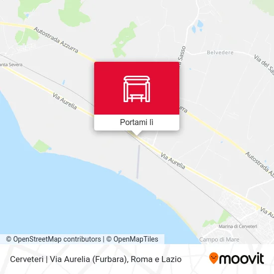 Mappa Cerveteri | Via Aurelia (Furbara)