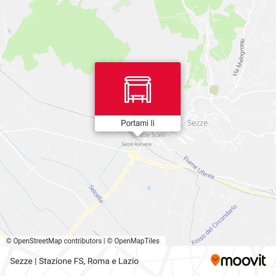 Mappa Sezze | Stazione FS