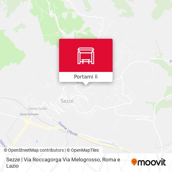 Mappa Sezze | Via Roccagorga Via Melogrosso