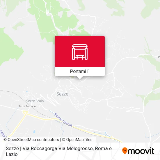 Mappa Sezze | Via Roccagorga Via Melogrosso