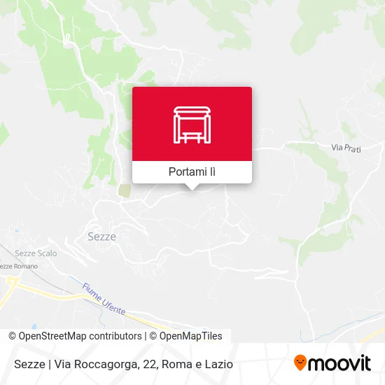 Mappa Sezze | Via Roccagorga, 22