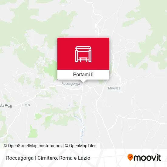 Mappa Roccagorga | Cimitero