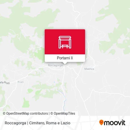 Mappa Roccagorga | Cimitero