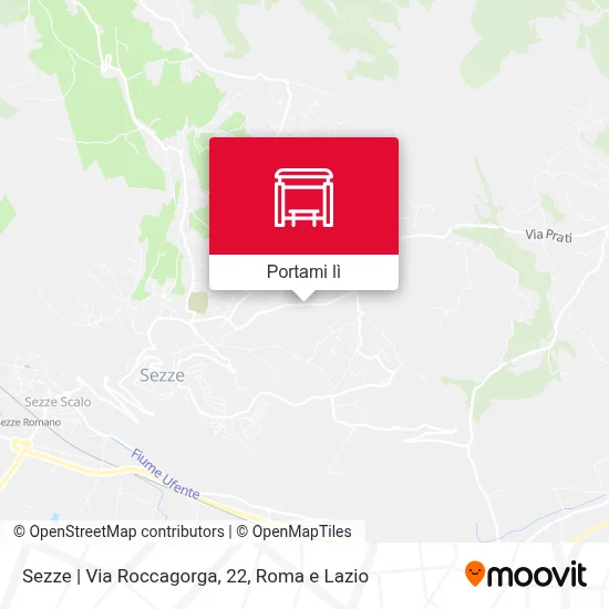 Mappa Sezze | Via Roccagorga, 22