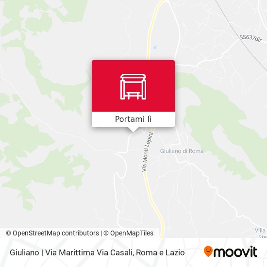 Mappa Giuliano | Via Marittima Via Casali