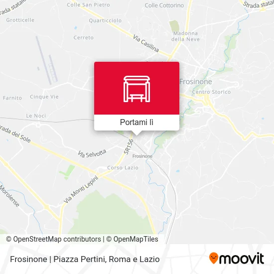 Mappa Frosinone | Piazza Pertini