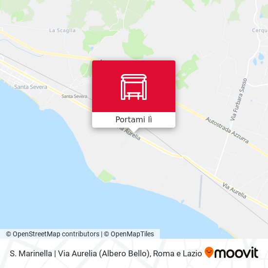 Mappa S. Marinella | Via Aurelia (Albero Bello)