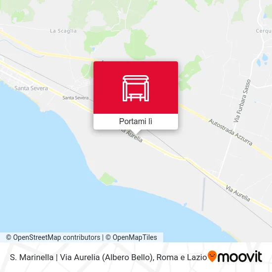 Mappa S. Marinella | Via Aurelia (Albero Bello)