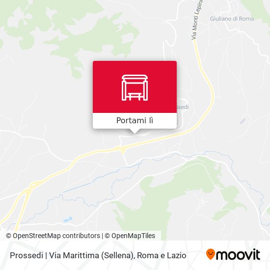 Mappa Prossedi | Via Marittima (Sellena)
