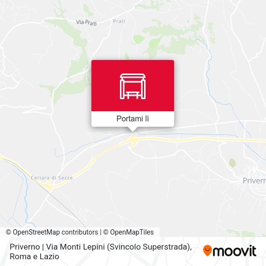 Mappa Priverno | Via Monti Lepini (Svincolo Superstrada) # F3530