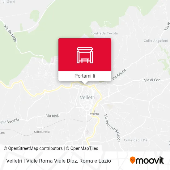 Mappa Velletri | Viale Roma Viale Diaz