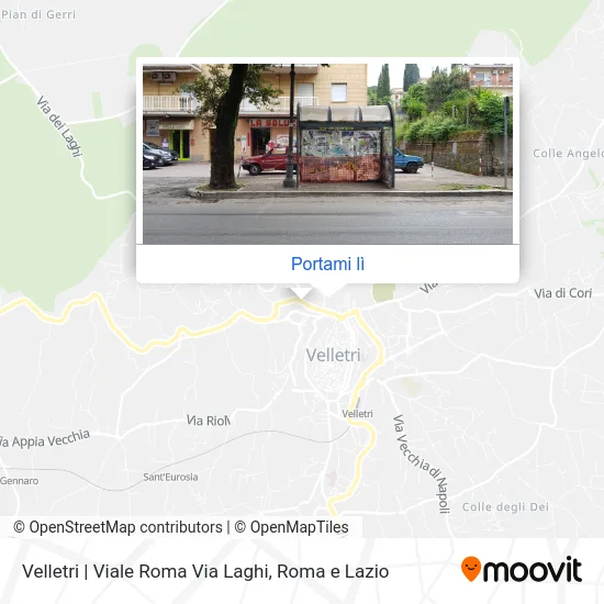 Mappa Velletri | Viale Roma Via Laghi