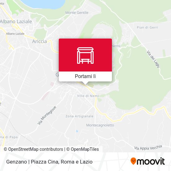 Mappa Genzano | Piazza Cina