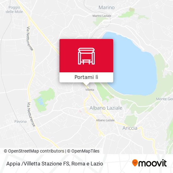 Mappa Appia /Villetta Stazione FS