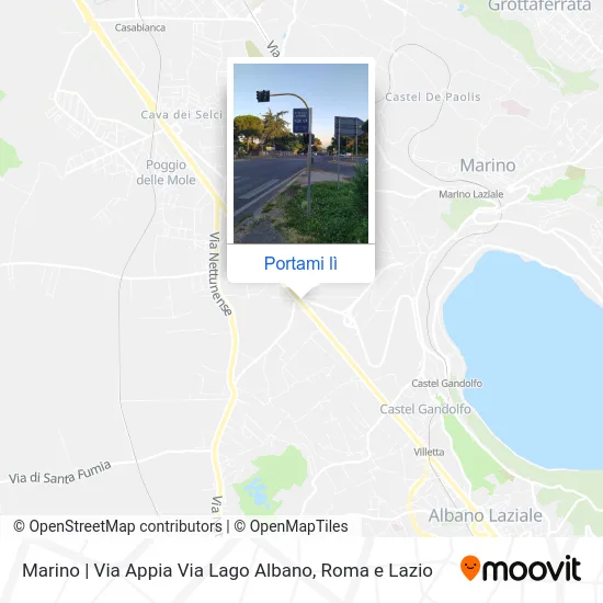 Mappa Marino | Via Appia Via Lago Albano