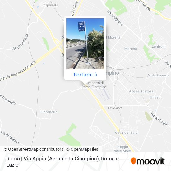 Mappa Roma | Via Appia (Aeroporto Ciampino)