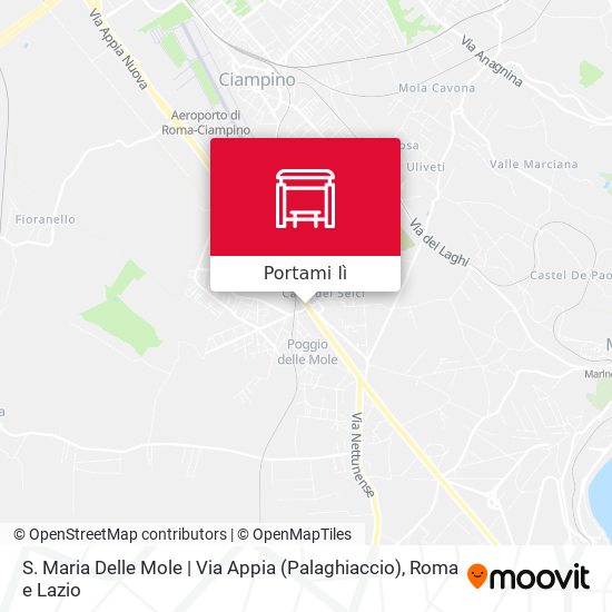Mappa S. Maria Delle Mole | Via Appia (Palaghiaccio)