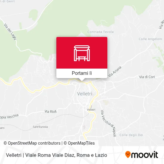 Mappa Velletri | Viale Roma Viale Diaz