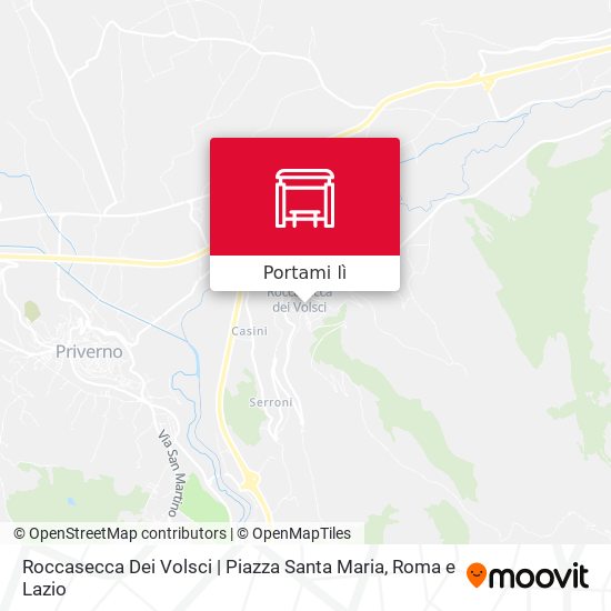 Mappa Roccasecca Dei Volsci | Piazza Santa Maria