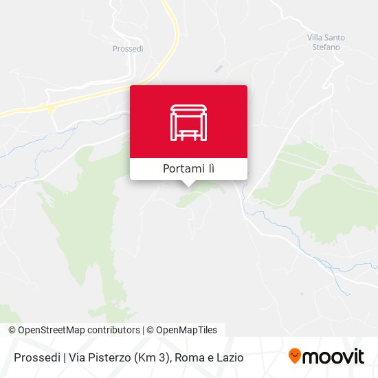 Mappa Prossedi | Via Pisterzo (Km 3)