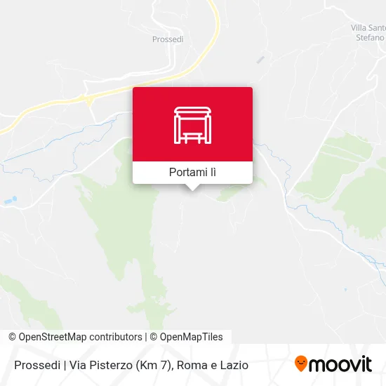Mappa Prossedi | Via Pisterzo (Km 7)