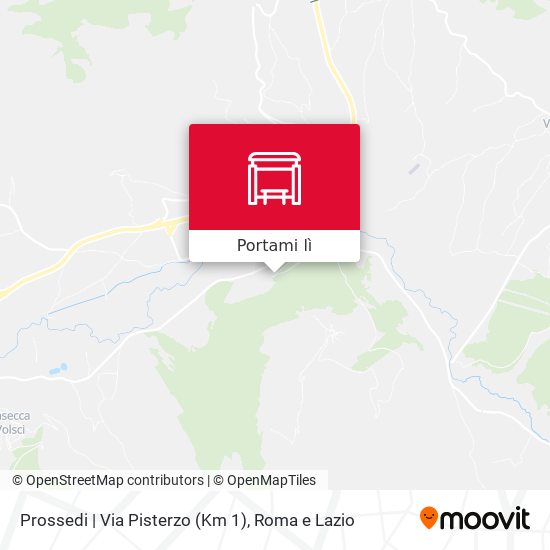Mappa Prossedi | Via Pisterzo (Km 1)