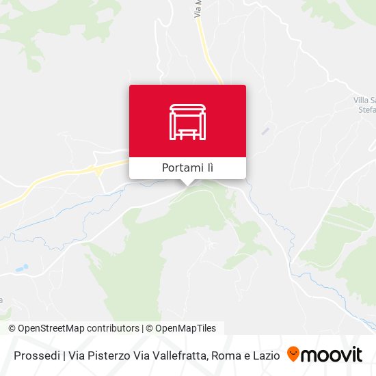 Mappa Prossedi | Via Pisterzo Via Vallefratta