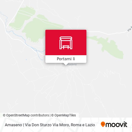 Mappa Amaseno | Via Don Sturzo Via Moro
