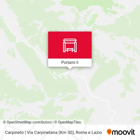 Mappa Carpineto | Via Carpinetana (Km 30)